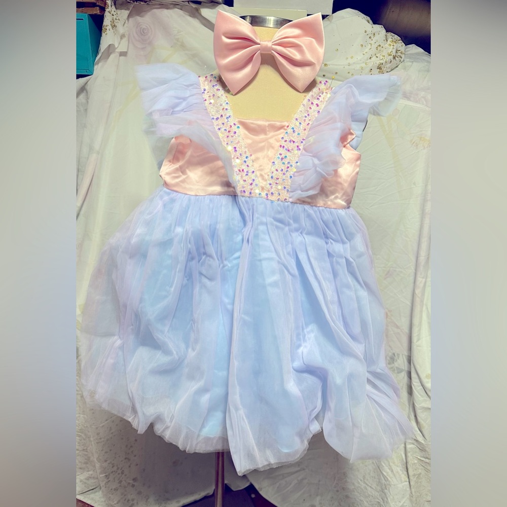 NNJXD Princess Girl Flower Dress Tulle Wedding Party Pageant Gown